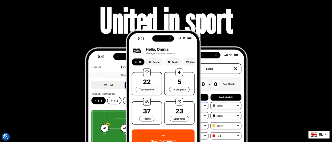 RivalHub — progetto App, Branding, Social, Sito Web realizzato da Omnia Marketing