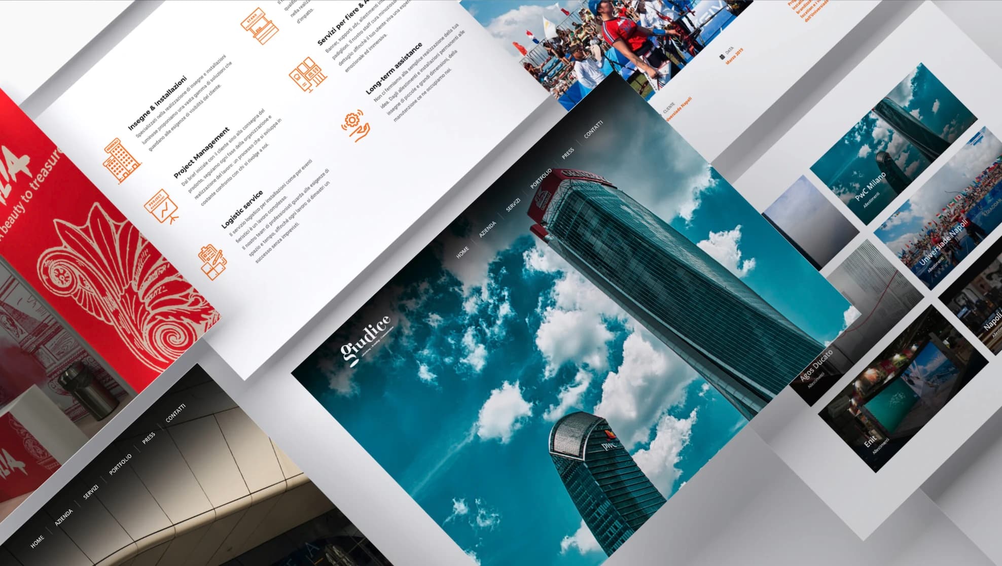 Giudice Pubblicità — progetto Sito Web, Branding, Social realizzato da Omnia Marketing
